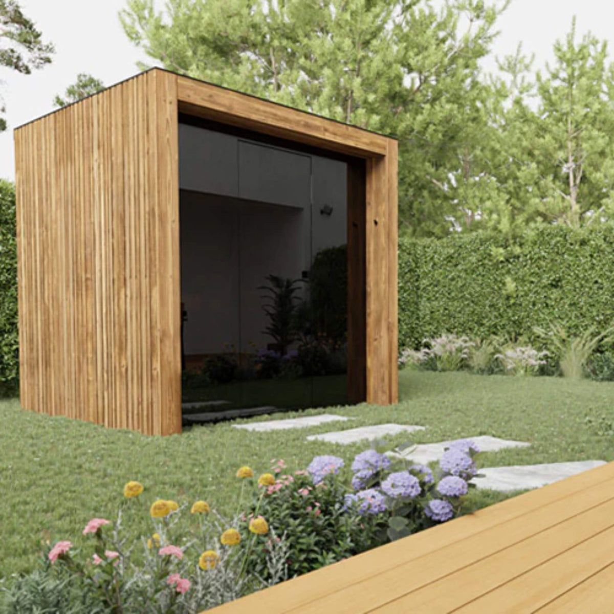 Fortis 4-Person Fully-Assembled Outdoor Sauna Cabin