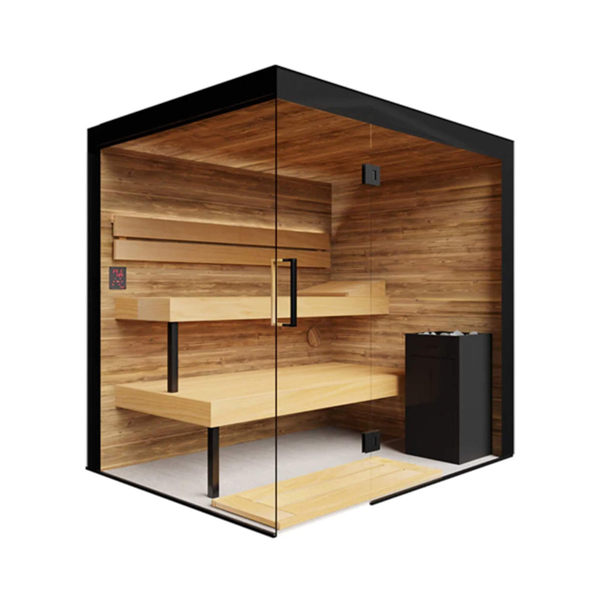 Lumaria 2-5 Person Indoor Glass Sauna Cabin
