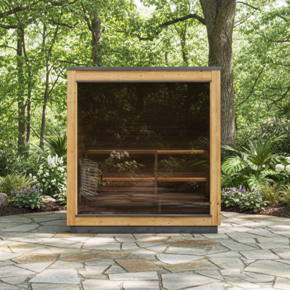 Nordic Dawn 4-Person Fully-Assembled Outdoor Sauna Cabin