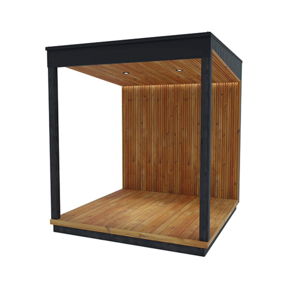 Nordic Misty Outdoor Fully-Assembled Wood Terrace