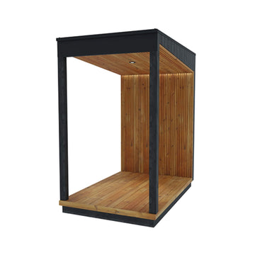 Nordic Misty Outdoor Fully-Assembled Wood Terrace