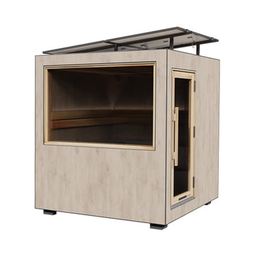 Solaris Fully-Assembled Outdoor Solar-Powered Sauna Cabin