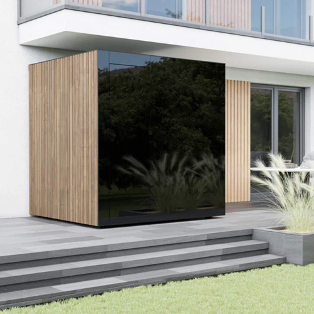 Spectra 4-Person Fully-Assembled Outdoor Sauna Cabin