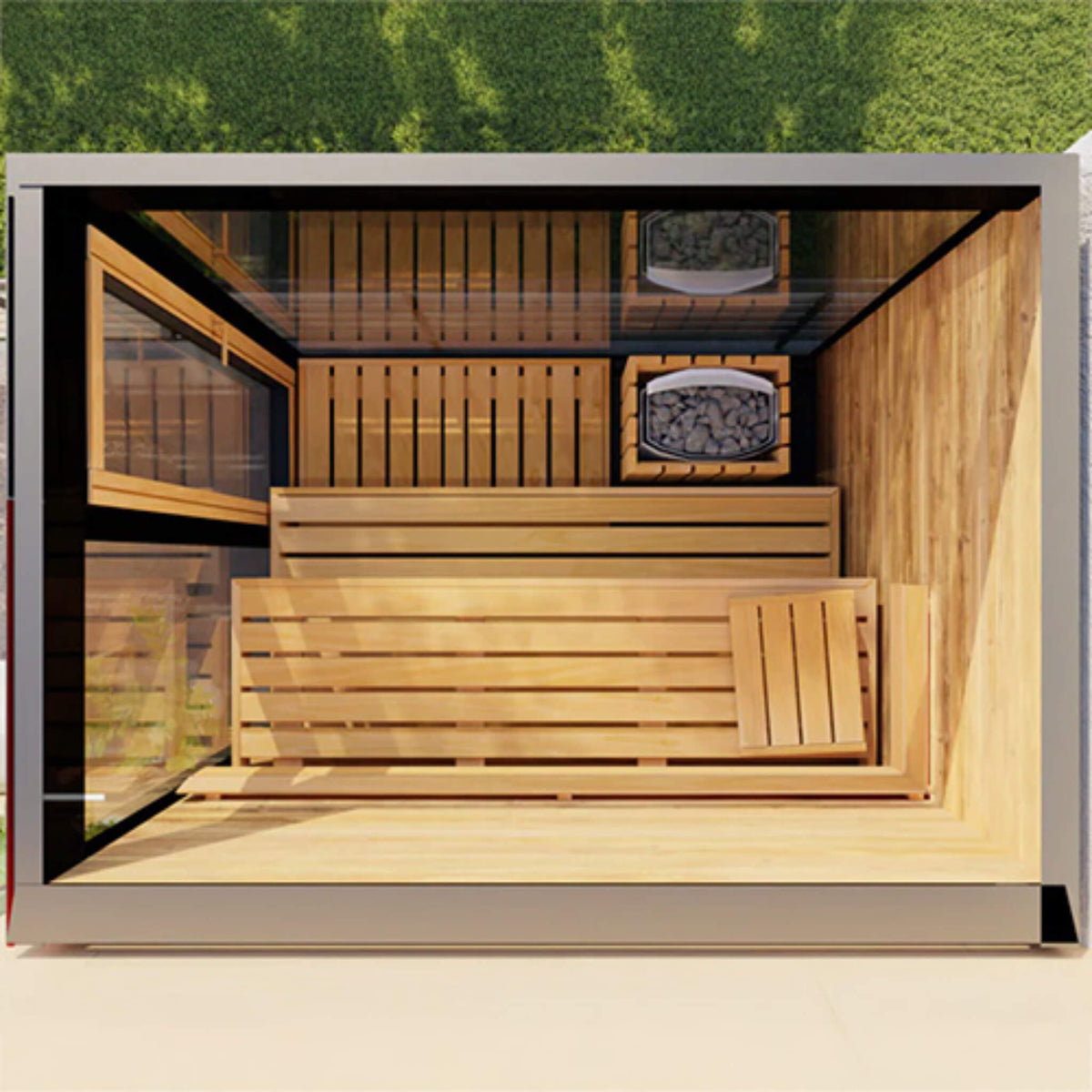 Vera 3-Person Fully-Assembled Outdoor Sauna Cabin