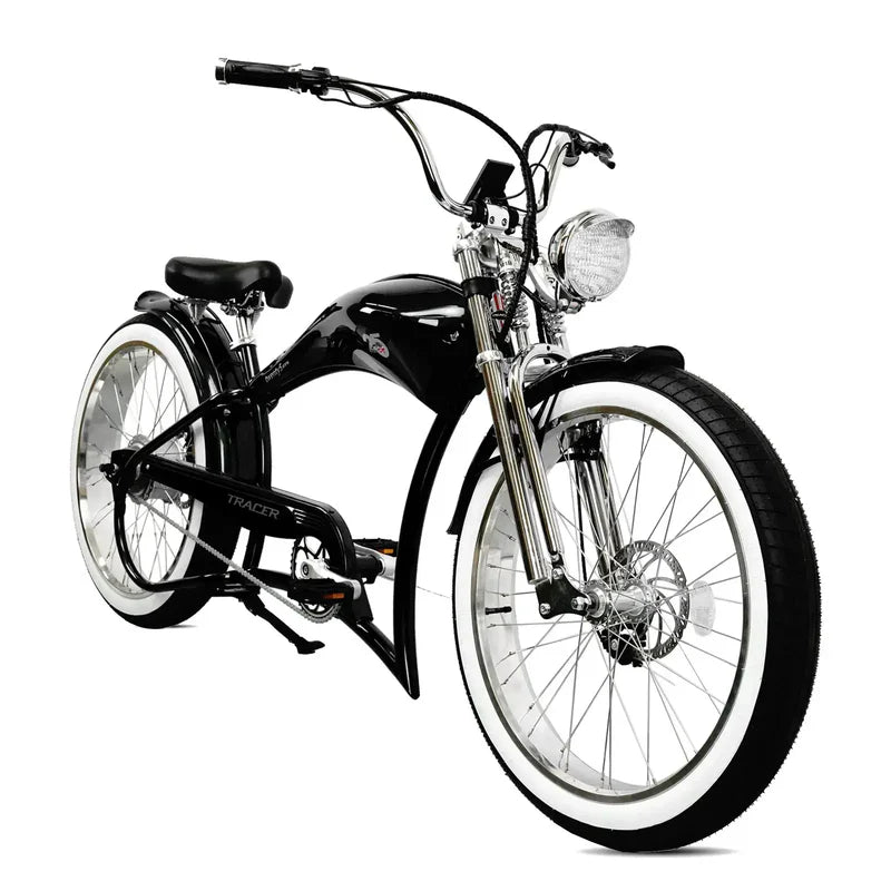 Twenty5 GTS 500W 26" Motorcycle-Style Stretch Chopper E-Bike