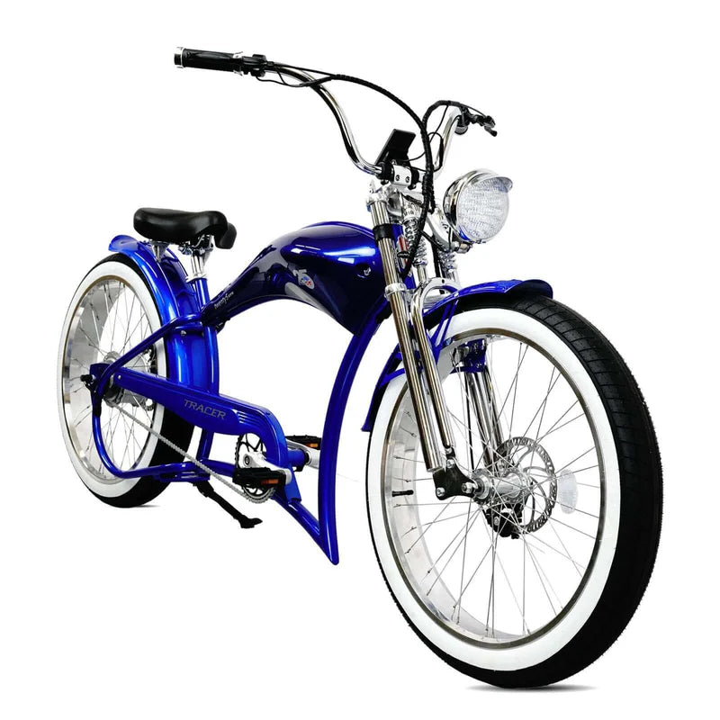 Twenty5 GTS 500W 26" Motorcycle-Style Stretch Chopper E-Bike