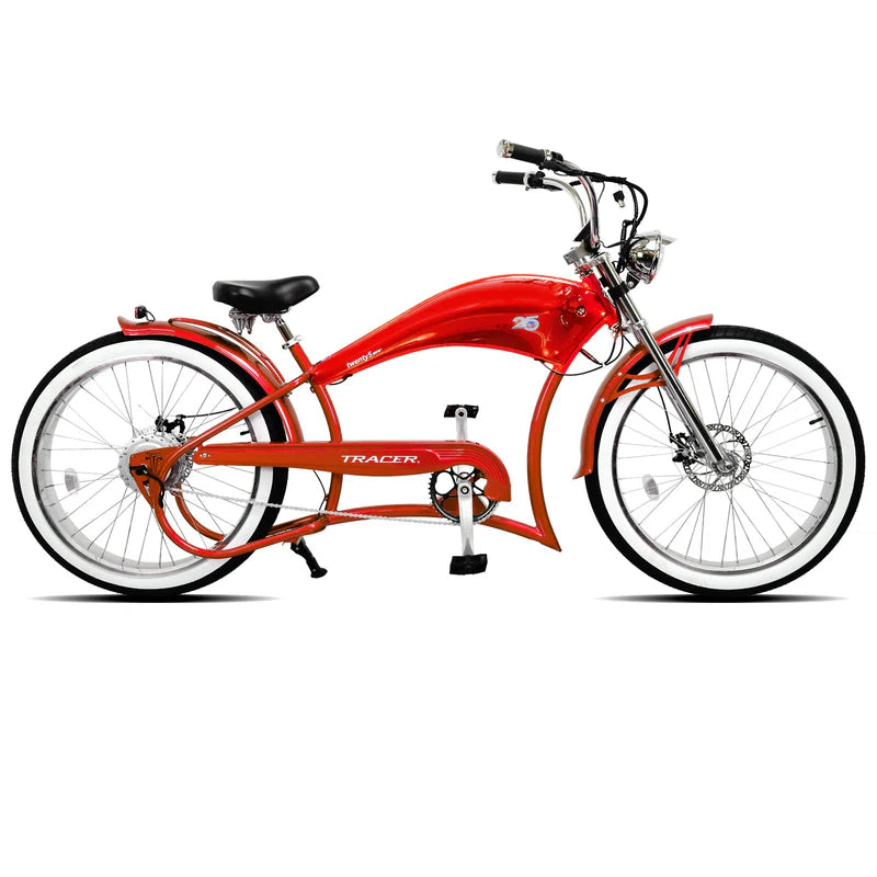 Twenty5 GT 500W 26" Motorcycle-Style Stretch Chopper E-Bike
