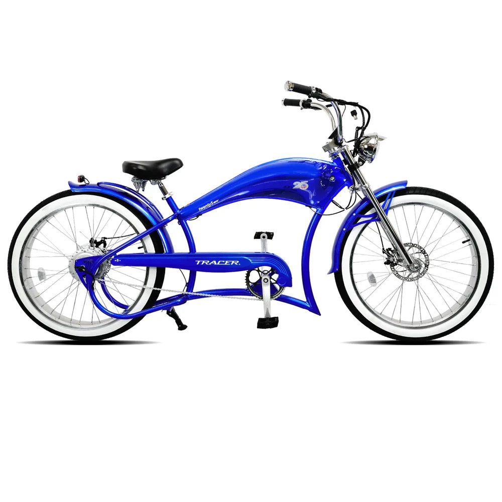 Twenty5 GT 500W 26" Motorcycle-Style Stretch Chopper E-Bike