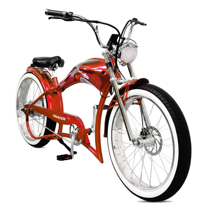 Twenty5 GT 500W 26" Motorcycle-Style Stretch Chopper E-Bike