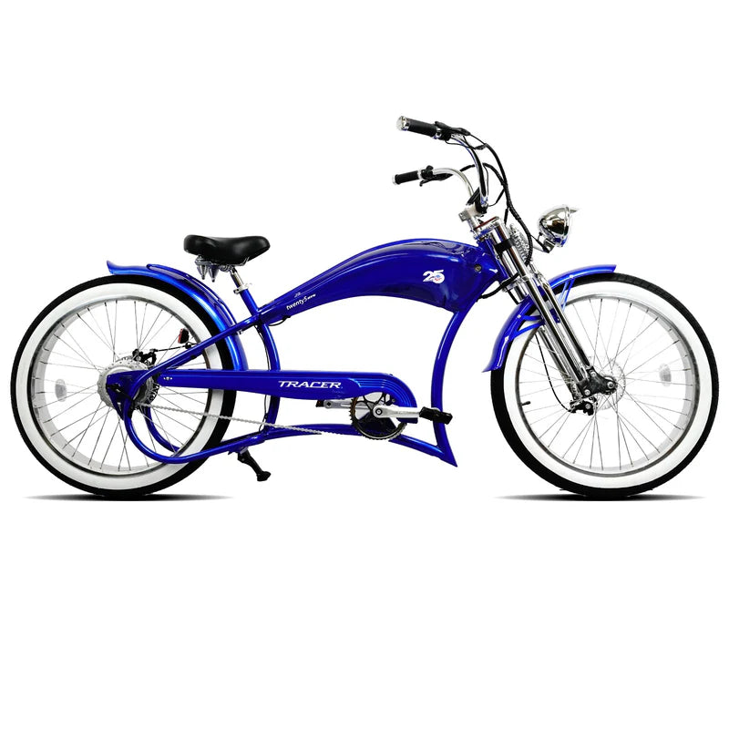 Twenty5 GTS 500W 26" Motorcycle-Style Stretch Chopper E-Bike
